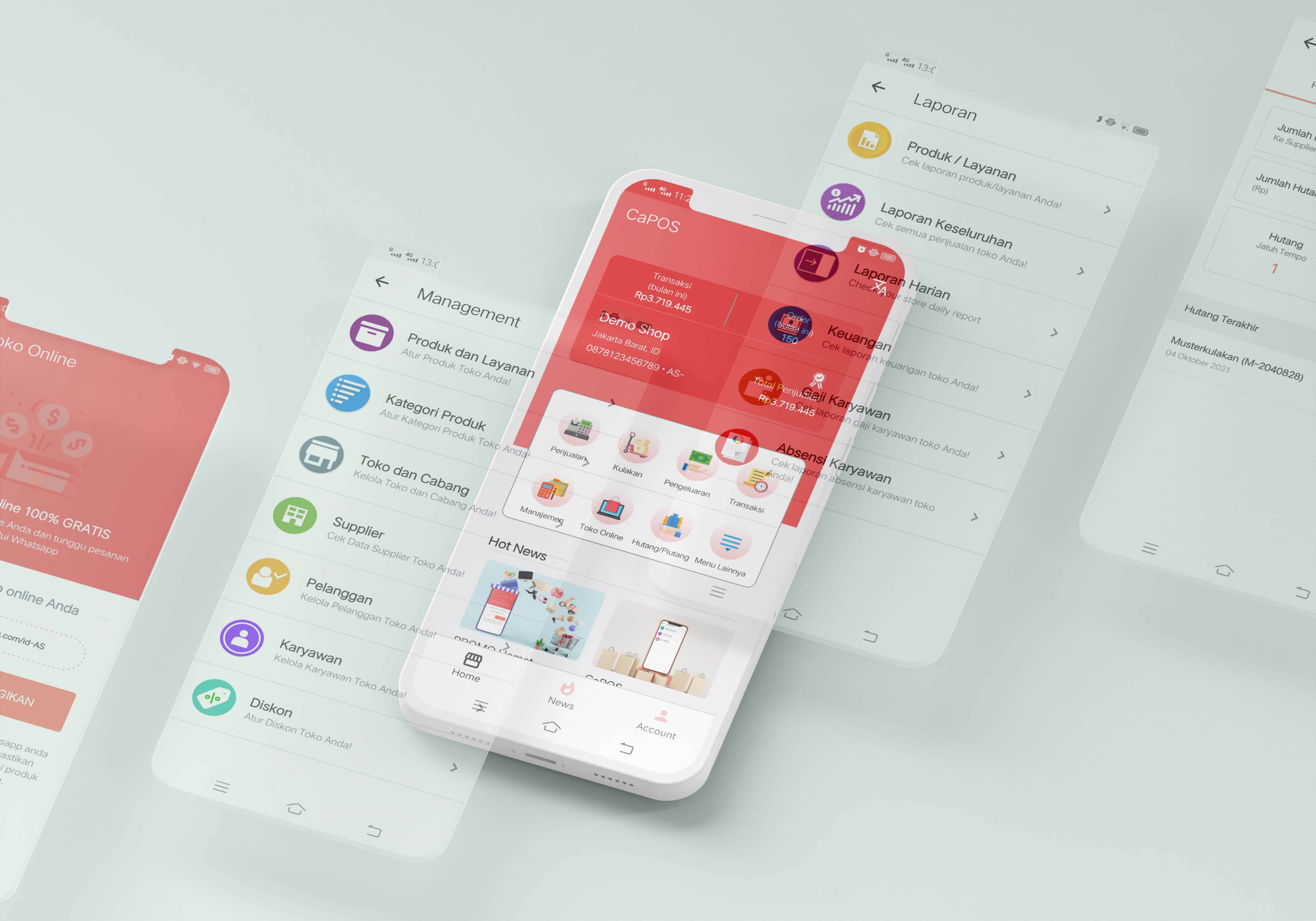 CaPOS di perangkat mobile