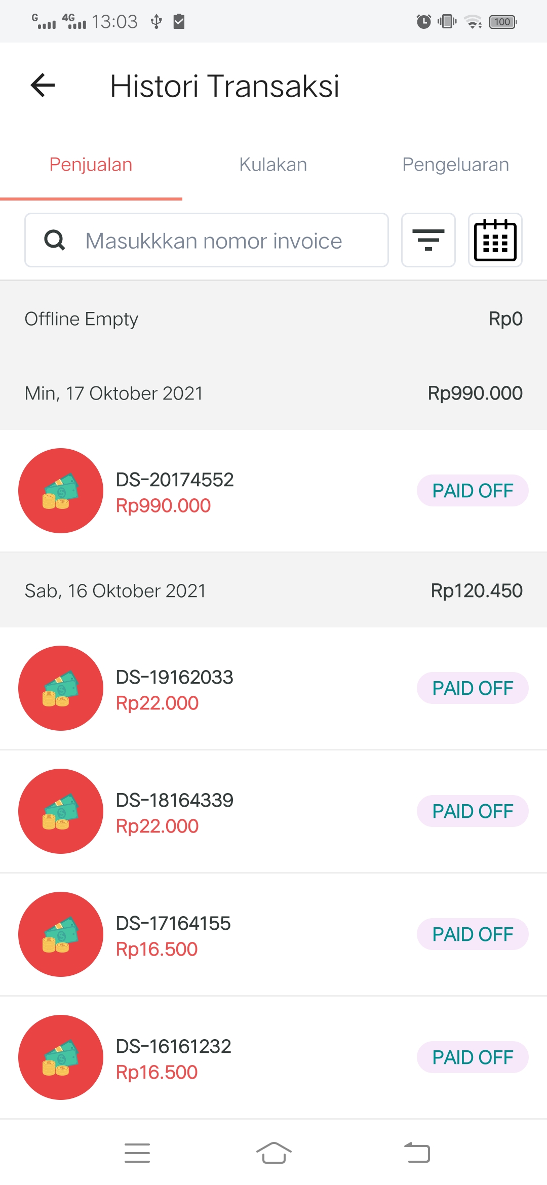 CaPOS screenshot 4